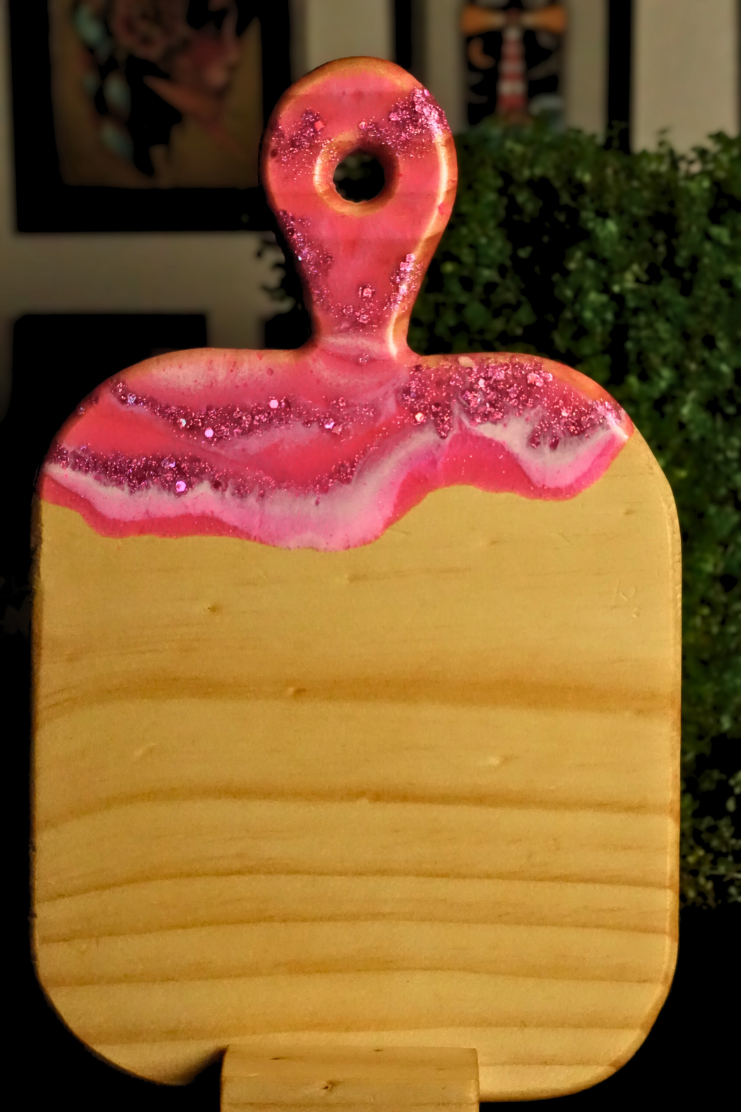 Bandeja con Mango recubrimiento glitter