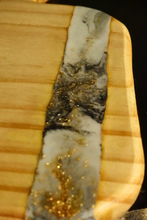 Cargar imagen en el visor de la galería, Bandeja con mango: incrustaciones marmol matte
